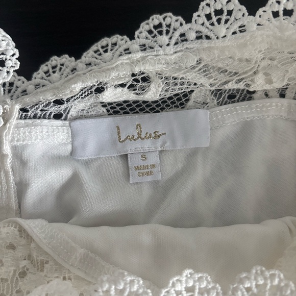Lulus lace crop top for bridal shower - Picture 6 of 6